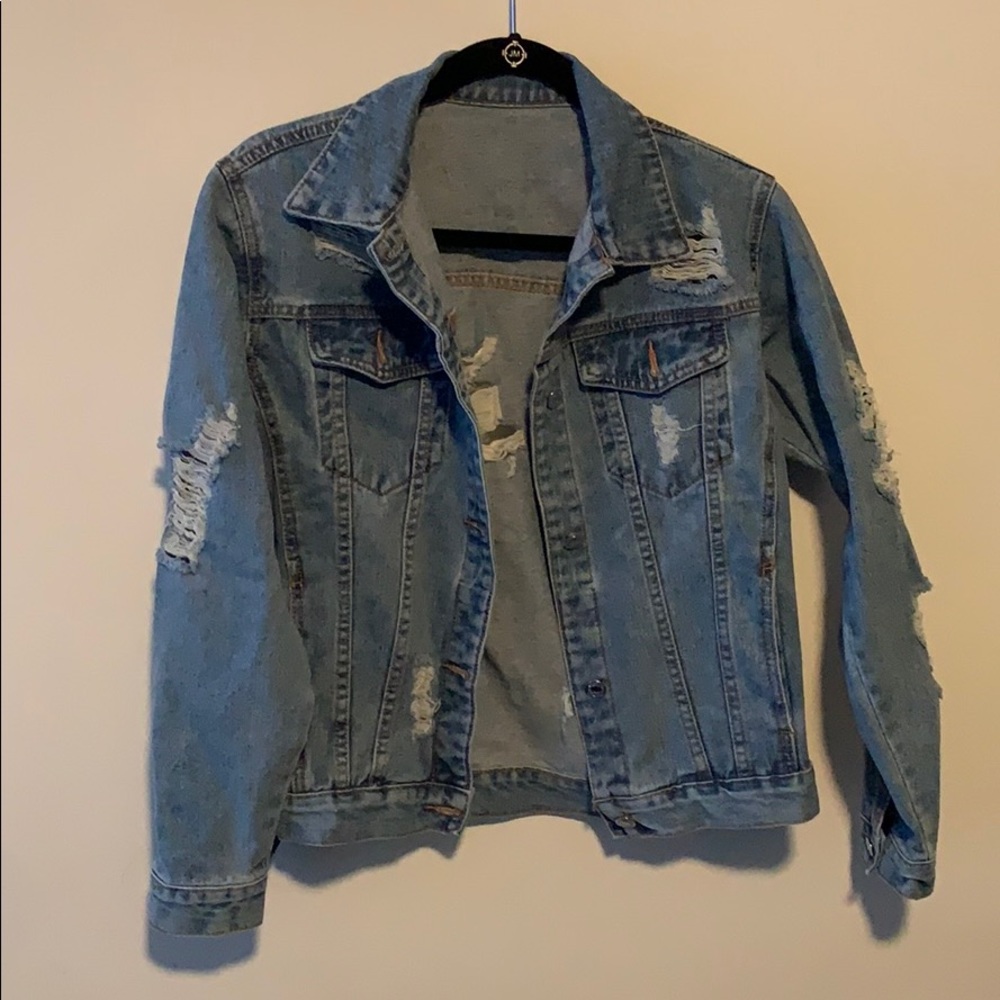 NEVER WORN Distressed Sincere Sally Jean Jacket